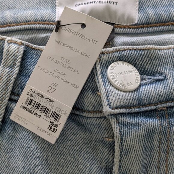 Current Elliot the cropped straight Punk hem NWT - Picture 5 of 10